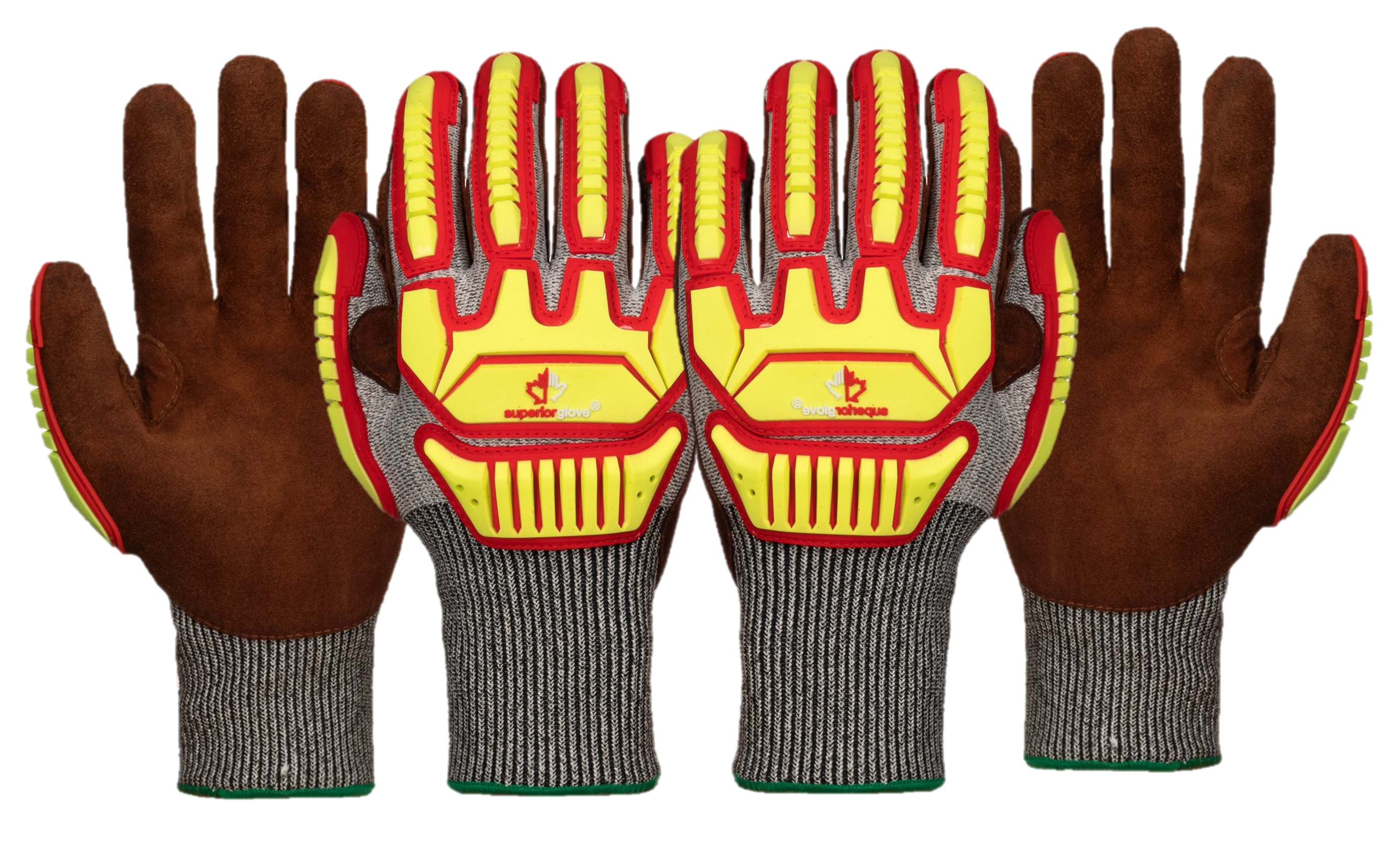 #STAGBLPVB Superior Glove® TenActiv™ Cut-Resistant High Grip Ergohyde Thermoformed Riggers Gloves